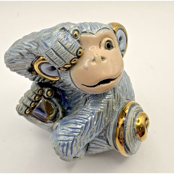 DeRosa Rinconada Family Figurine Baby Monkey-Zodiac 2016 F386 Used with Box - Picture 3 of 13
